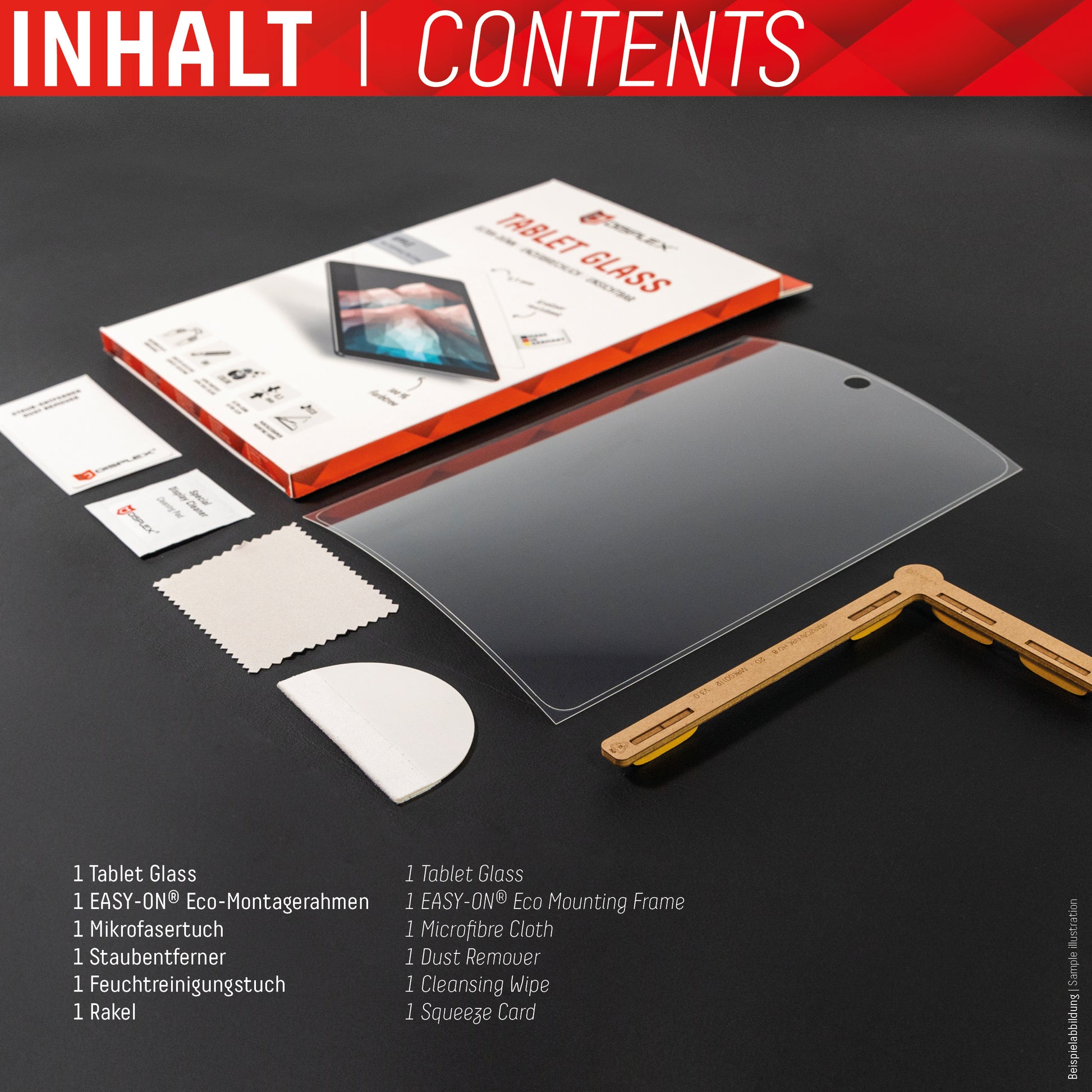 Displex Panzerglas für Lenovo Tab M10 FHD Plus 10,3" – 9H, Anti-Fingerprint