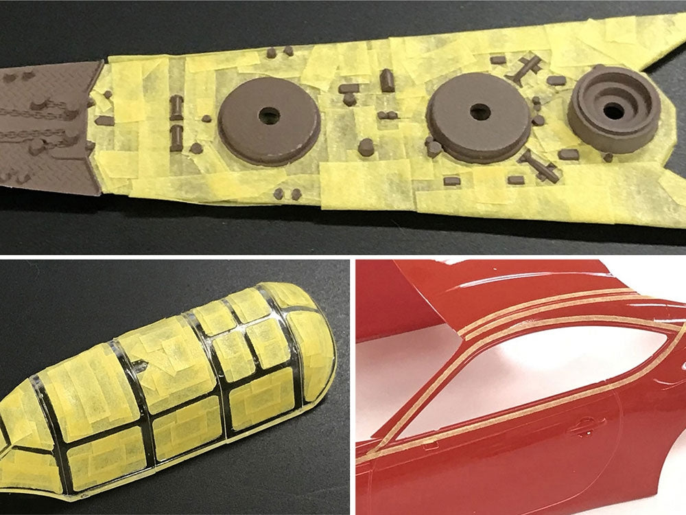 Tamiya Modellbau-Maskierband, Gelb – 3 mm × 18 m