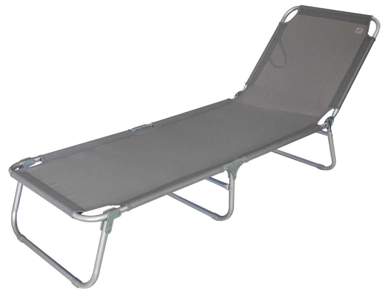 Eurotrail Liegestuhl, 190 × 60 × 28 cm, 120 kg – Grau, Polyester