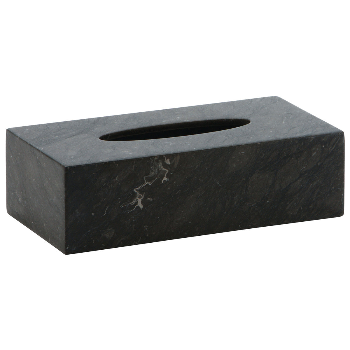 Aquanova Kosmetiktuchbox Hammam – Tisch, Steingut, 25,5×7,5×13 cm, Grau