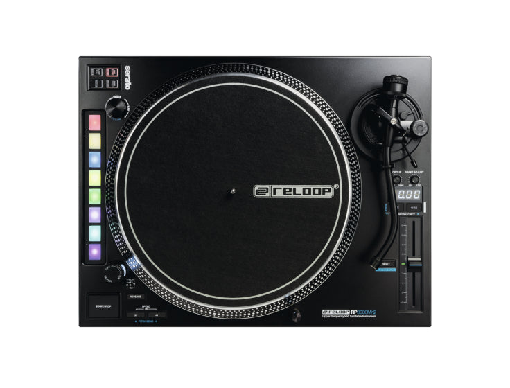 Reloop RP-8000 MKII – Plattenspieler (Direktantrieb, manuell), Phono-Vorverstärker, 33⅓/45/78 U/min – Schwarz