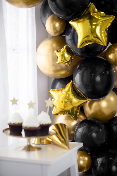PartyDeco Luftballons – Gold – Ø 12 cm – Latex – 50 Stk