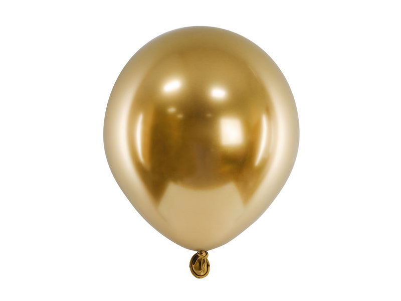 PartyDeco Luftballons – Gold – Ø 12 cm – Latex – 50 Stk