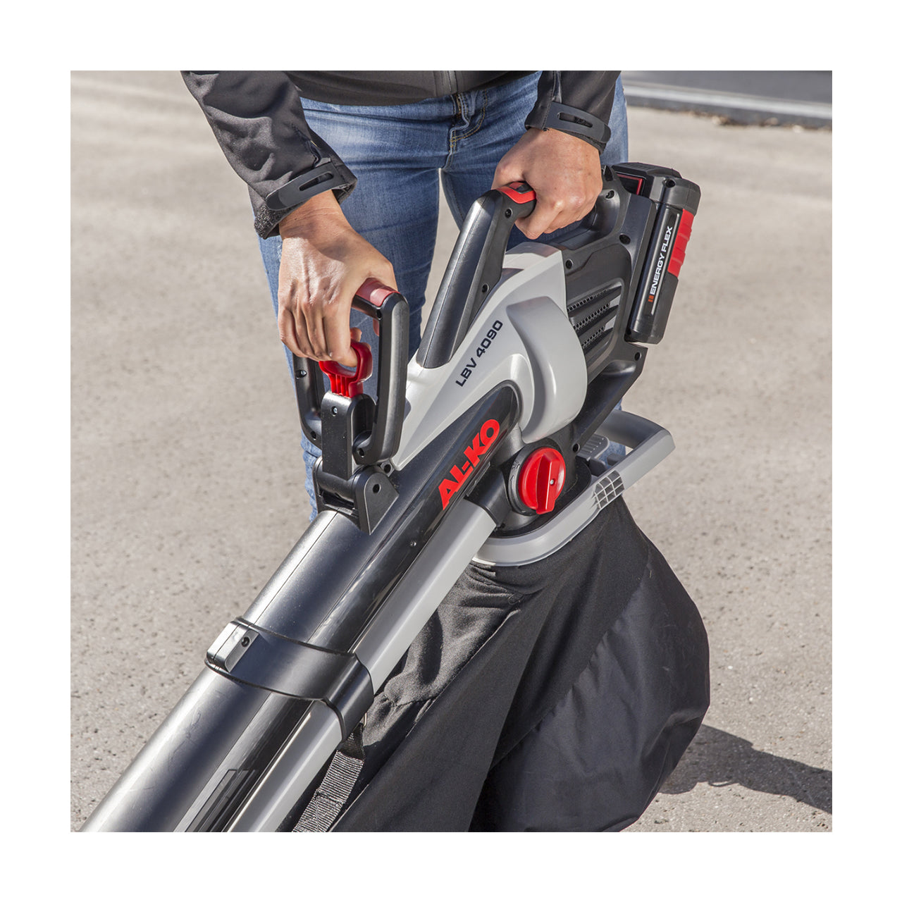 AL-KO Akku-Laubsauger LBV 4090 – 36 V, 4,5 kg, Solo (ohne Akku & Ladegerät), schwarz/grau