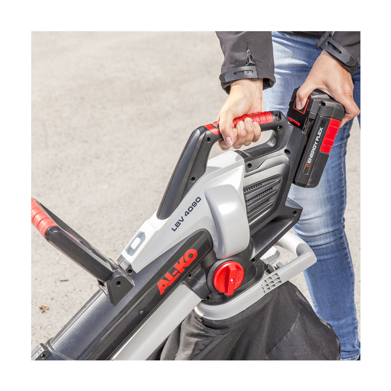 AL-KO Akku-Laubsauger LBV 4090 – 36 V, 4,5 kg, Solo (ohne Akku & Ladegerät), schwarz/grau