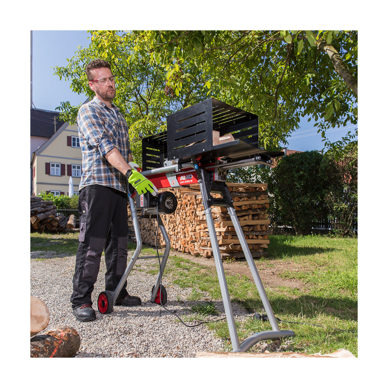 AL-KO Holzspalter LSH 520/5 – Spaltkraft 5000 kg, Spaltgutlänge 52 cm, Leistung 2200 W