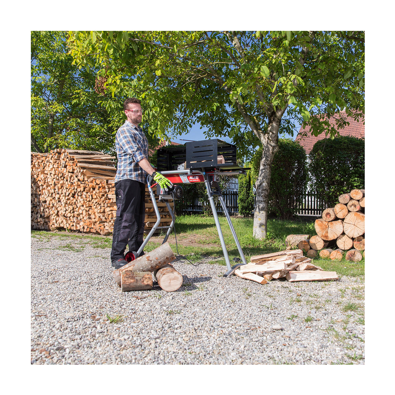 AL-KO Holzspalter LSH 520/5 – Spaltkraft 5000 kg, Spaltgutlänge 52 cm, Leistung 2200 W