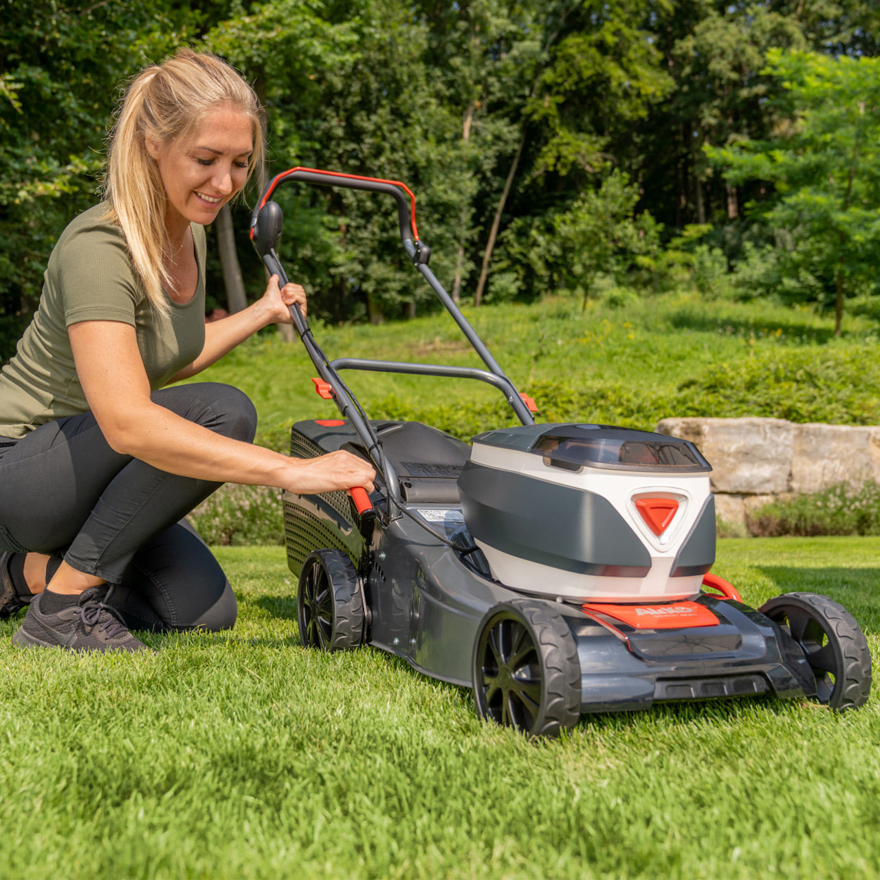 AL-KO ENERGY FLEX 42.2 Akku-Rasenmäher, bürstenlos – 36 V – 42 cm – 65 l – 4 Ah & Ladegerät