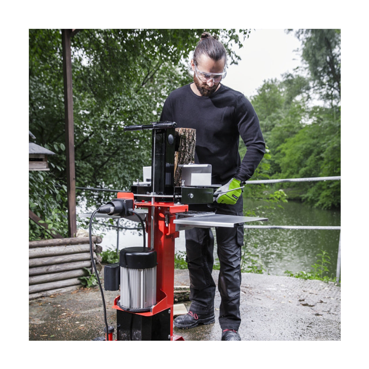 AL-KO Holzspalter LSV 550/6 – Spaltkraft 6000 kg, Max. Holzlänge 55 cm