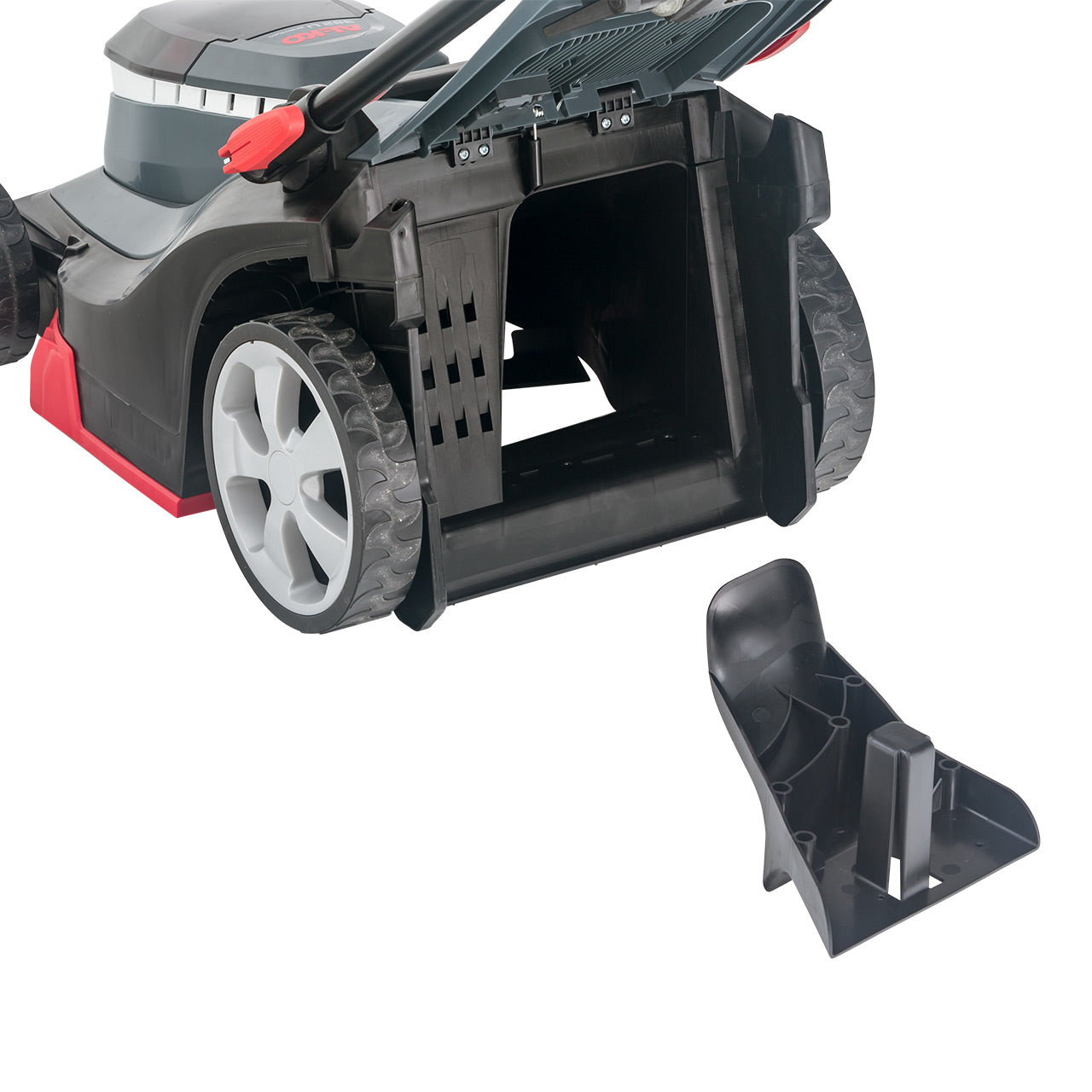 AL-KO Akku-Rasenmäher 382 Li Premium – 18 V, Schnittbreite 38 cm, Grasfangkorb 45 l, inkl. 2 × 5 Ah Akku