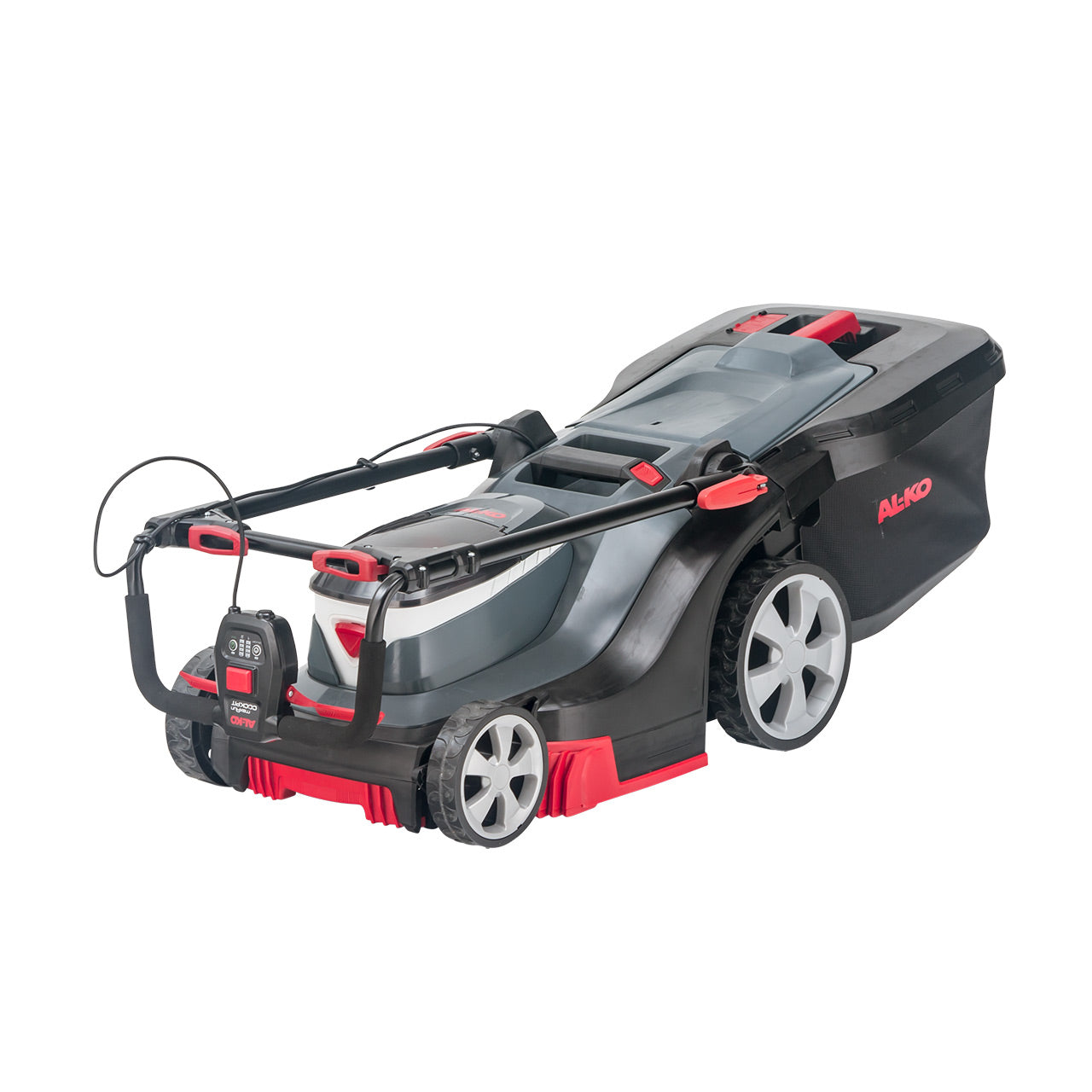 AL-KO Akku-Rasenmäher 382 Li Premium – 18 V, Schnittbreite 38 cm, Grasfangkorb 45 l, inkl. 2 × 5 Ah Akku