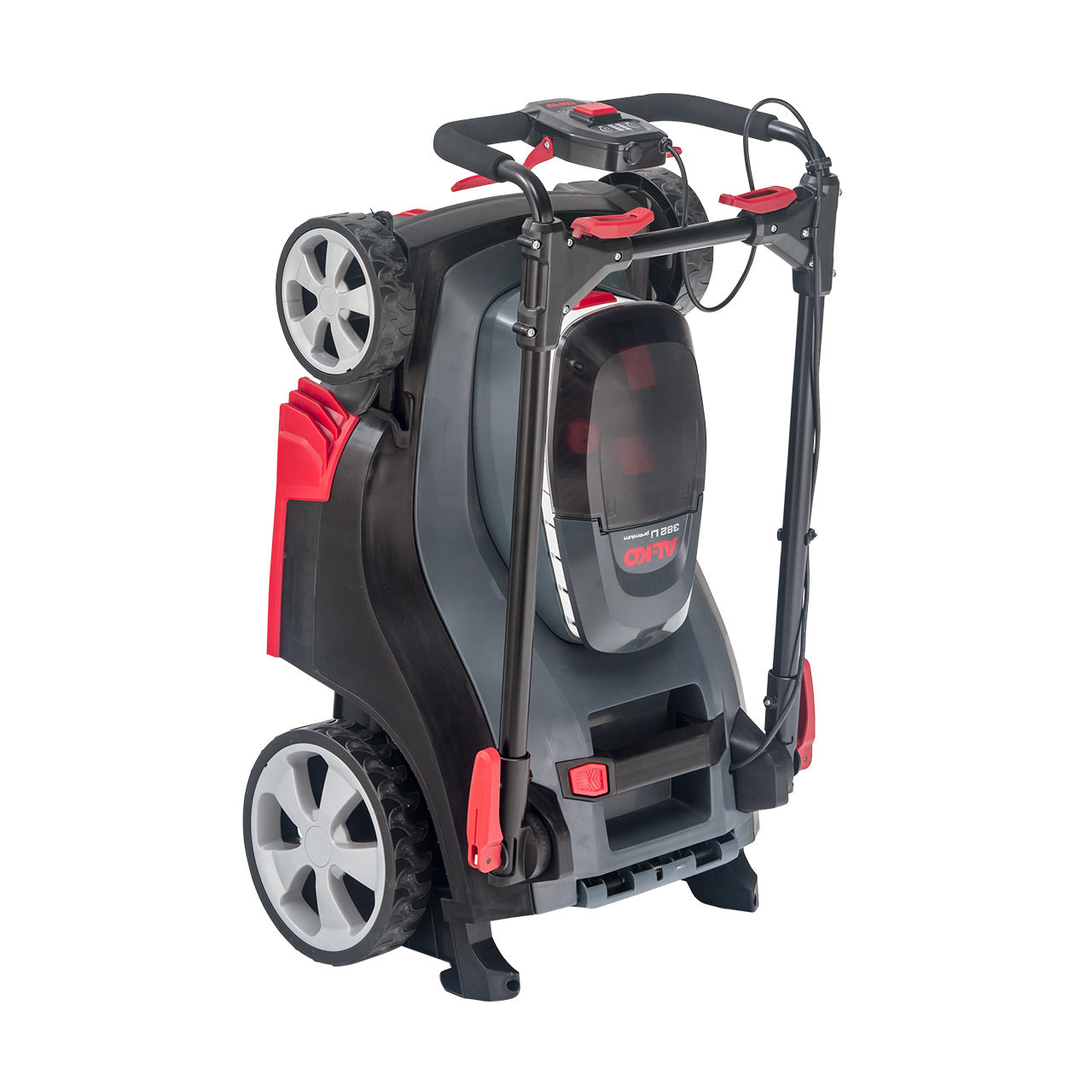 AL-KO Akku-Rasenmäher 382 Li Premium – 18 V, Schnittbreite 38 cm, Grasfangkorb 45 l, inkl. 2 × 5 Ah Akku