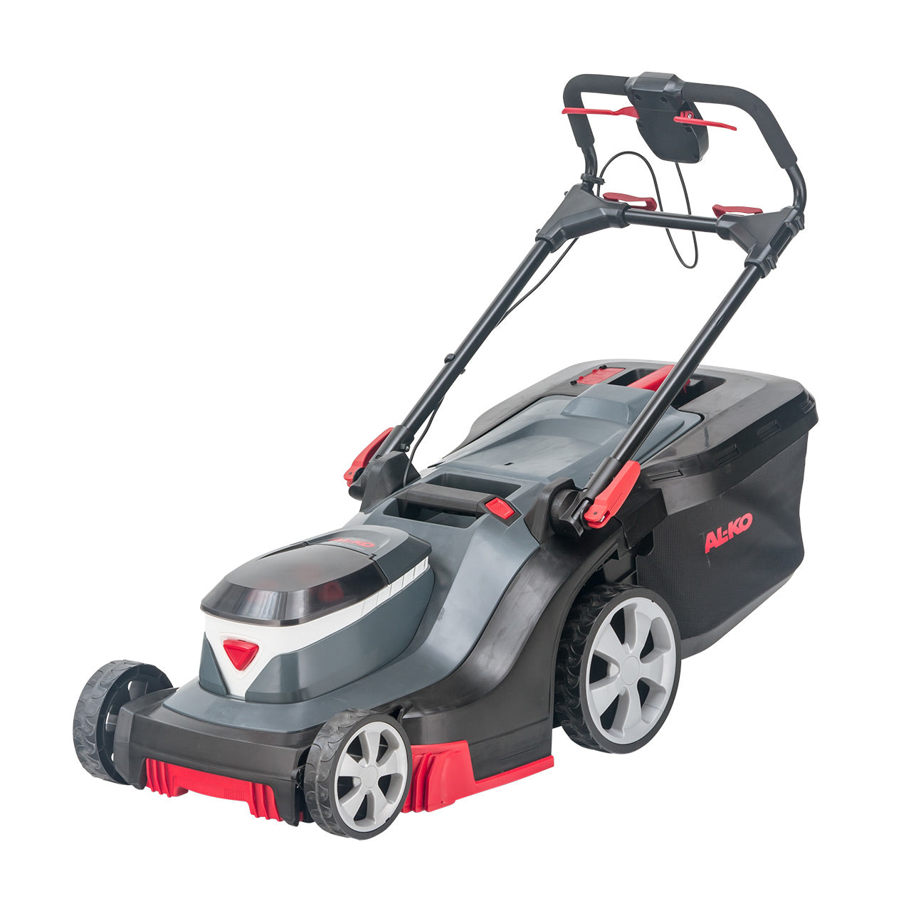 AL-KO Akku-Rasenmäher 382 Li Premium – 18 V, Schnittbreite 38 cm, Grasfangkorb 45 l, inkl. 2 × 5 Ah Akku