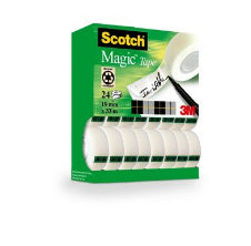Scotch Magic Klebefilm klar – 19 mm × 33 m, transparent, 14 Stück
