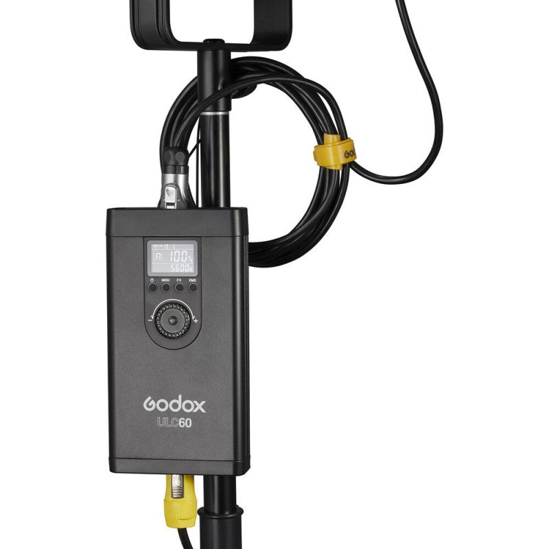Godox UL60 LED-Videoleuchte – 60 W, 5600 K, CRI 96 – 120 × 220 × 260 mm – Schwarz