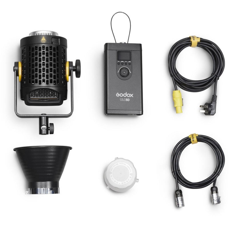 Godox UL60 LED-Videoleuchte – 60 W, 5600 K, CRI 96 – 120 × 220 × 260 mm – Schwarz
