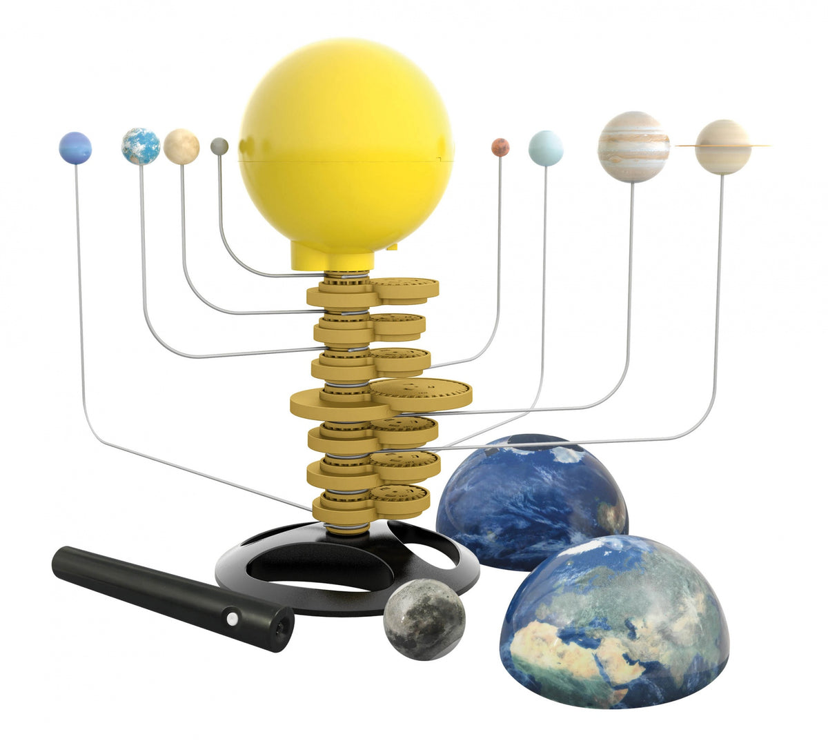Buki Experimentier-Bausatz – Mobiles Sonnensystem, batteriebetrieben, ab 8 Jahren