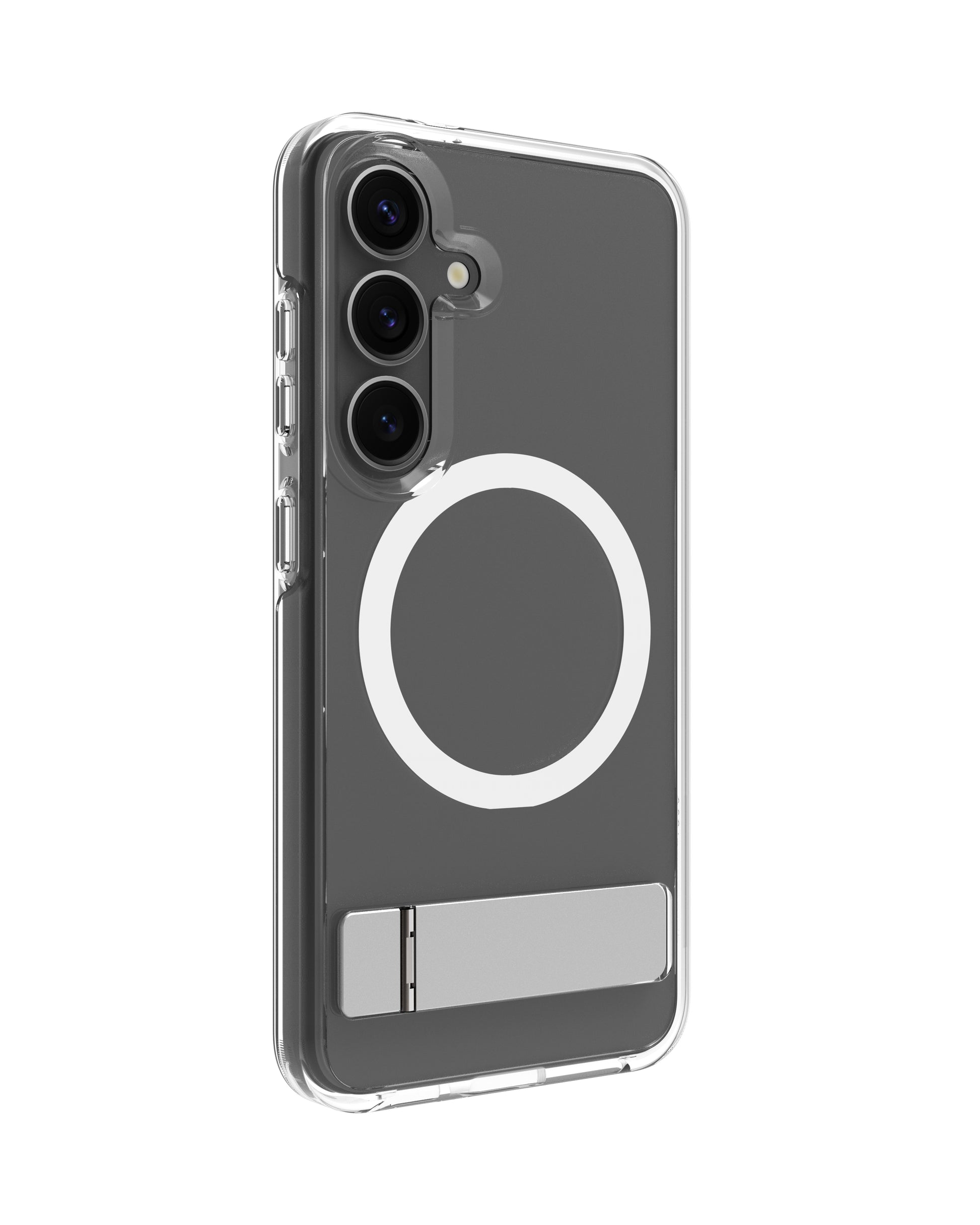 dbramante1928 Iceland Pro Qi2 Kick – Rückcover – für Samsung Galaxy S25, Transparent, bis 3 m Sturzsicher