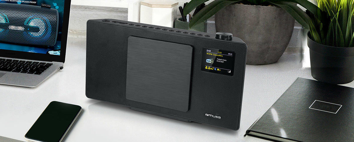 Muse M-65 DBT – CD-Boombox, DAB+/UKW, Bluetooth, USB – Schwarz