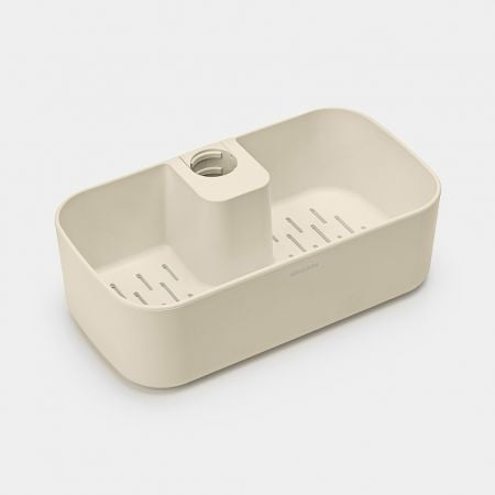Brabantia Seifenhalter (Wand) – Kunststoff, 2 kg Tragkraft, Befestigung: Diverse, 13,3×24,4×7,5 cm, Beige