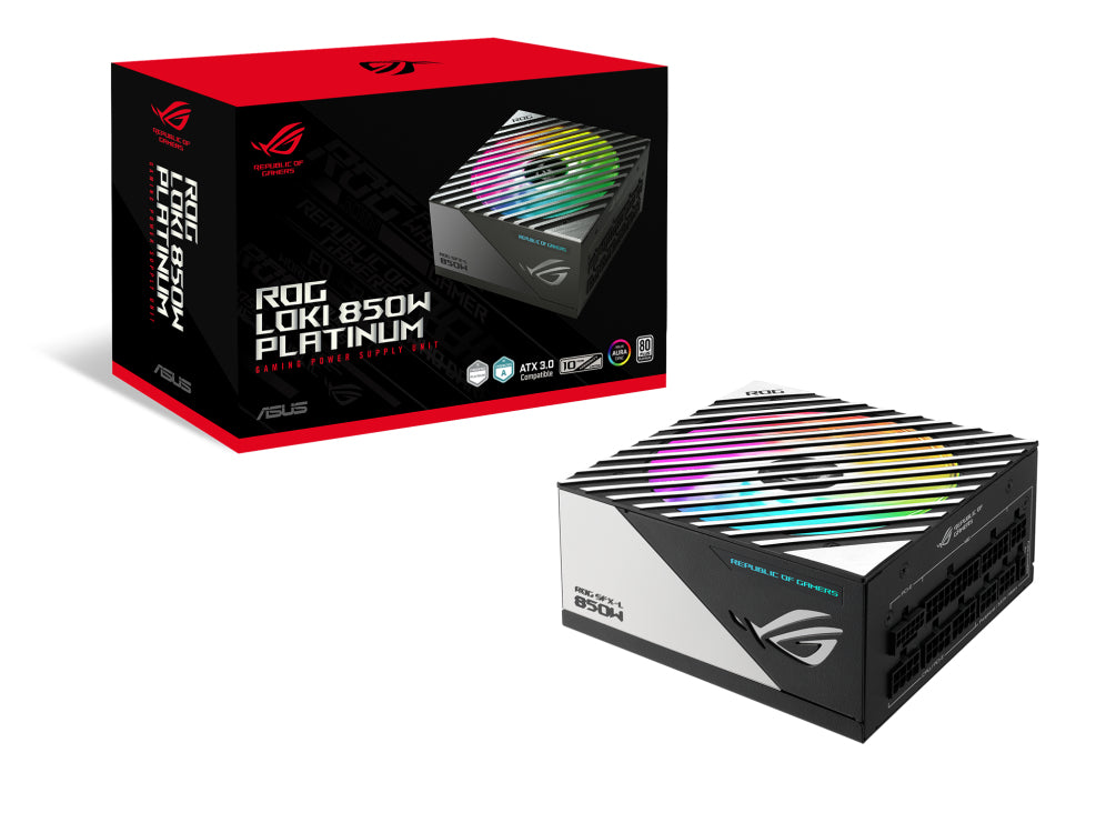 ASUS Netzteil – 850 W, Eingang 100–240 V, AC, Serie ROG Loki SFX-L, für PCs