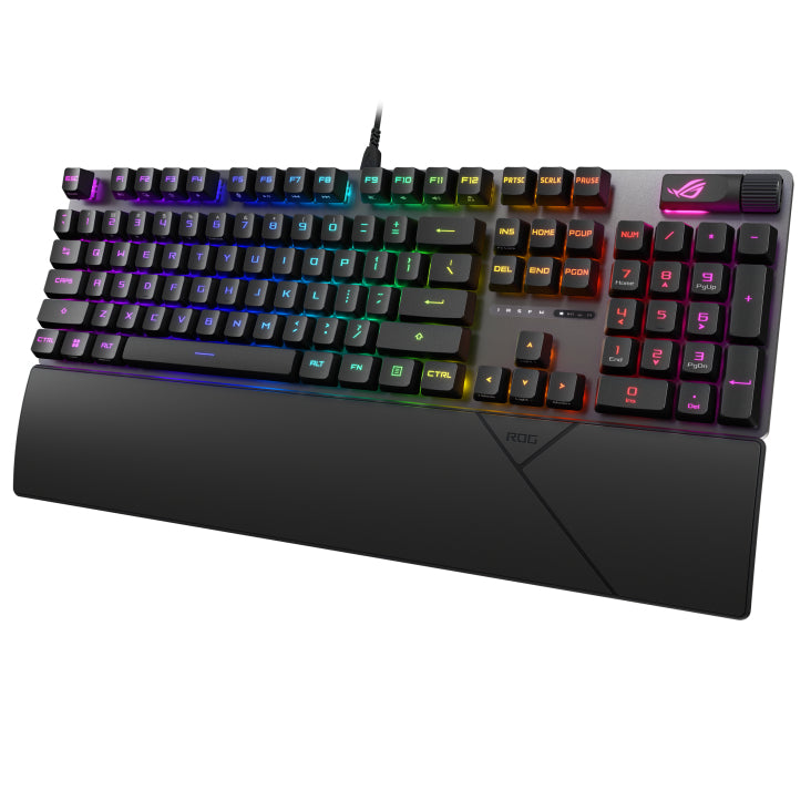 ASUS ROG Strix Scope II – Gaming-Tastatur – Optomechanisch (ROG RX Red) – USB – AZERTY (FR) – RGB – IP57