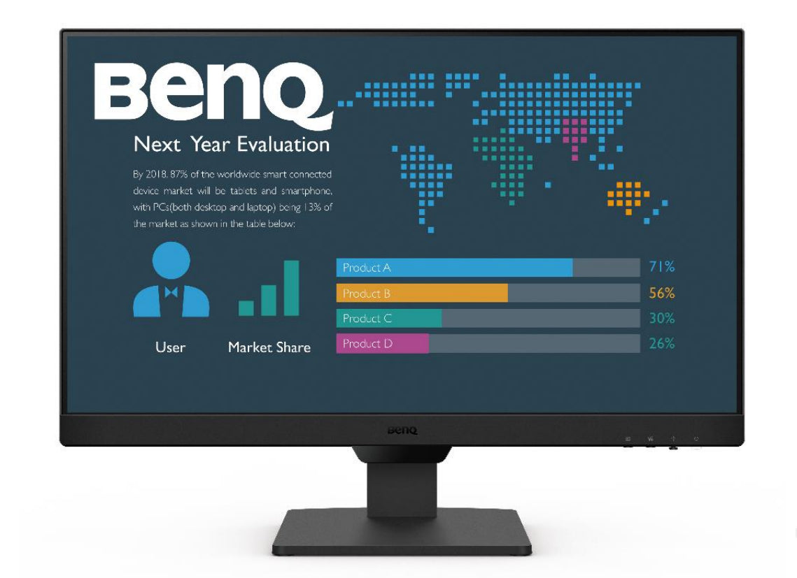 BenQ BL2490 – Monitor, 23,8" 1920 × 1080 (Full HD), IPS, 250 cd/m², HDMI