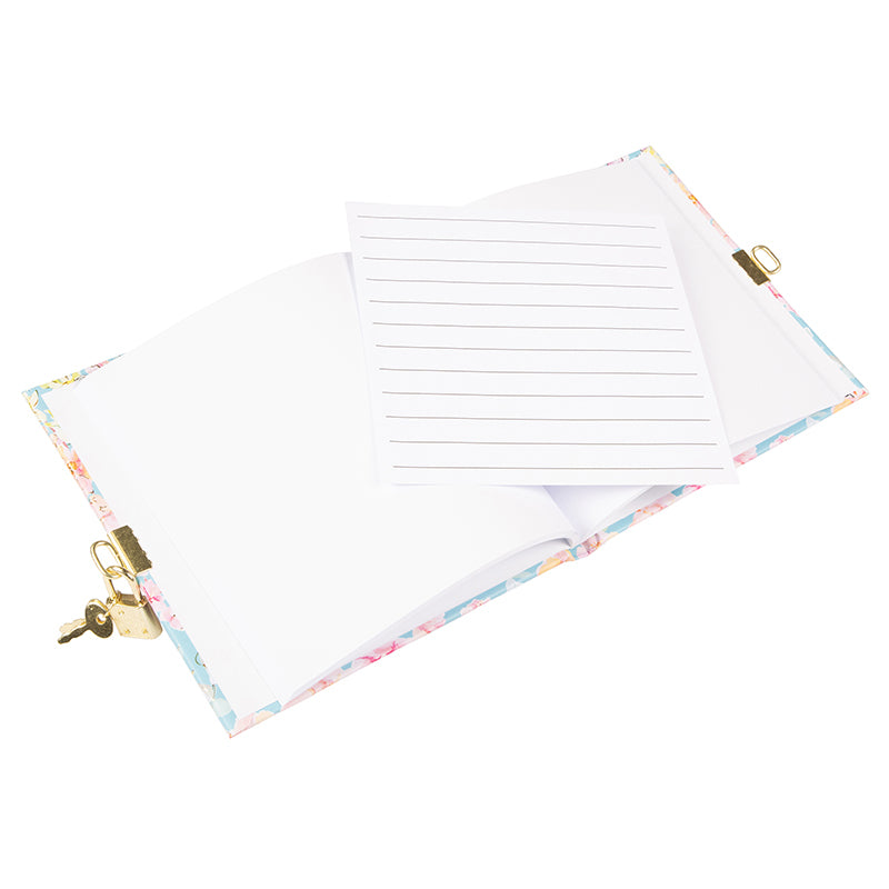 Goldbuch Tagebuch Blumenmuster – 96 Seiten – 165 × 165 mm, Mehrfarbig