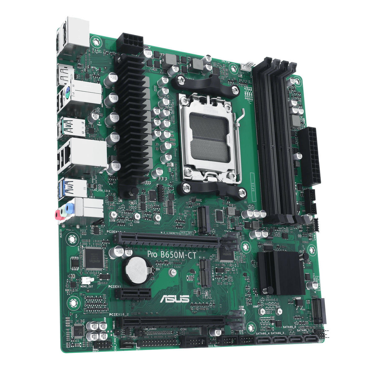 ASUS PRO B650M-CT-CSM – Mainboard – AM5, AMD B650, mATX, DDR5, 4×DIMM, 128 GB