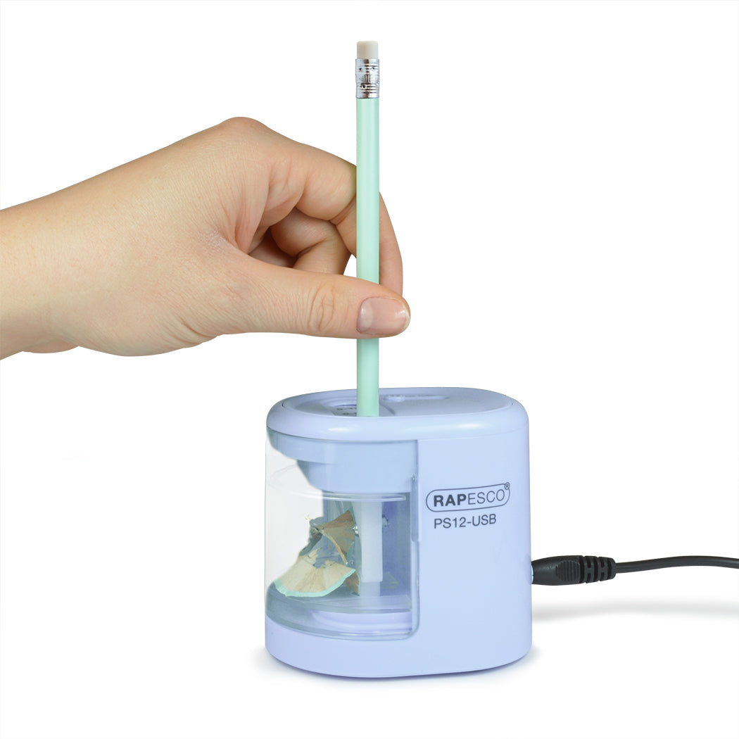 Rapesco RA-1447 Elektro-Spitzmaschine – USB – Hellblau