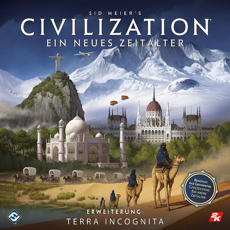 Fantasy Flight Games Civilization Terra Incognita – Erweiterung, 2–5 Spieler, ab 14 Jahren, 120 Min., DE