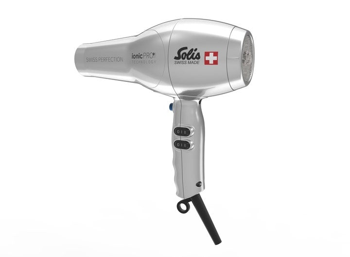 Solis Haartrockner ionicPro 440 – 2300 W, Ionenfunktion, 3 m Kabellänge – Silber