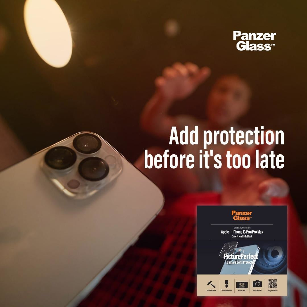 PanzerGlass Displayschutz (Panzerglas), Case Friendly – für iPhone 13 Pro/13 Pro Max – mit Applikator