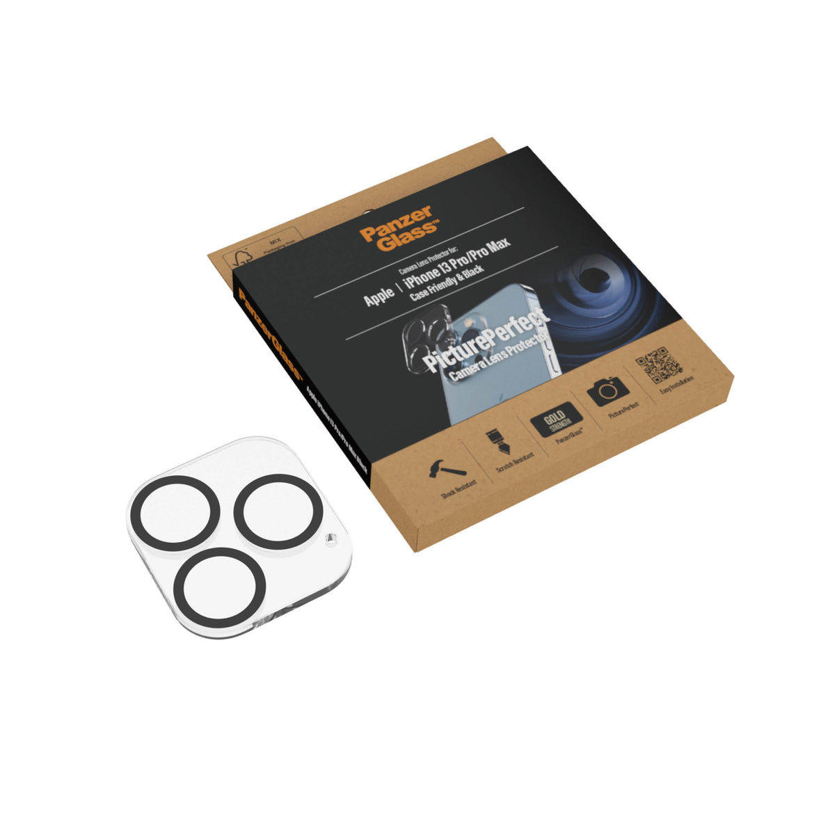 PanzerGlass Displayschutz (Panzerglas), Case Friendly – für iPhone 13 Pro/13 Pro Max – mit Applikator