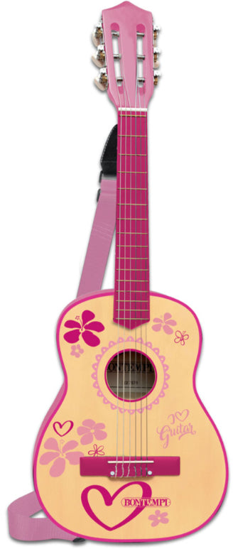 Bontempi Gitarre – 77,5 cm – ab 5 Jahren – Holz – mehrfarbig