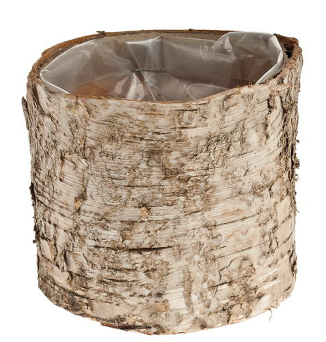 Opiflor Pflanztopf – Ø 10 × 9 cm – Birke, natur – 4-teilig