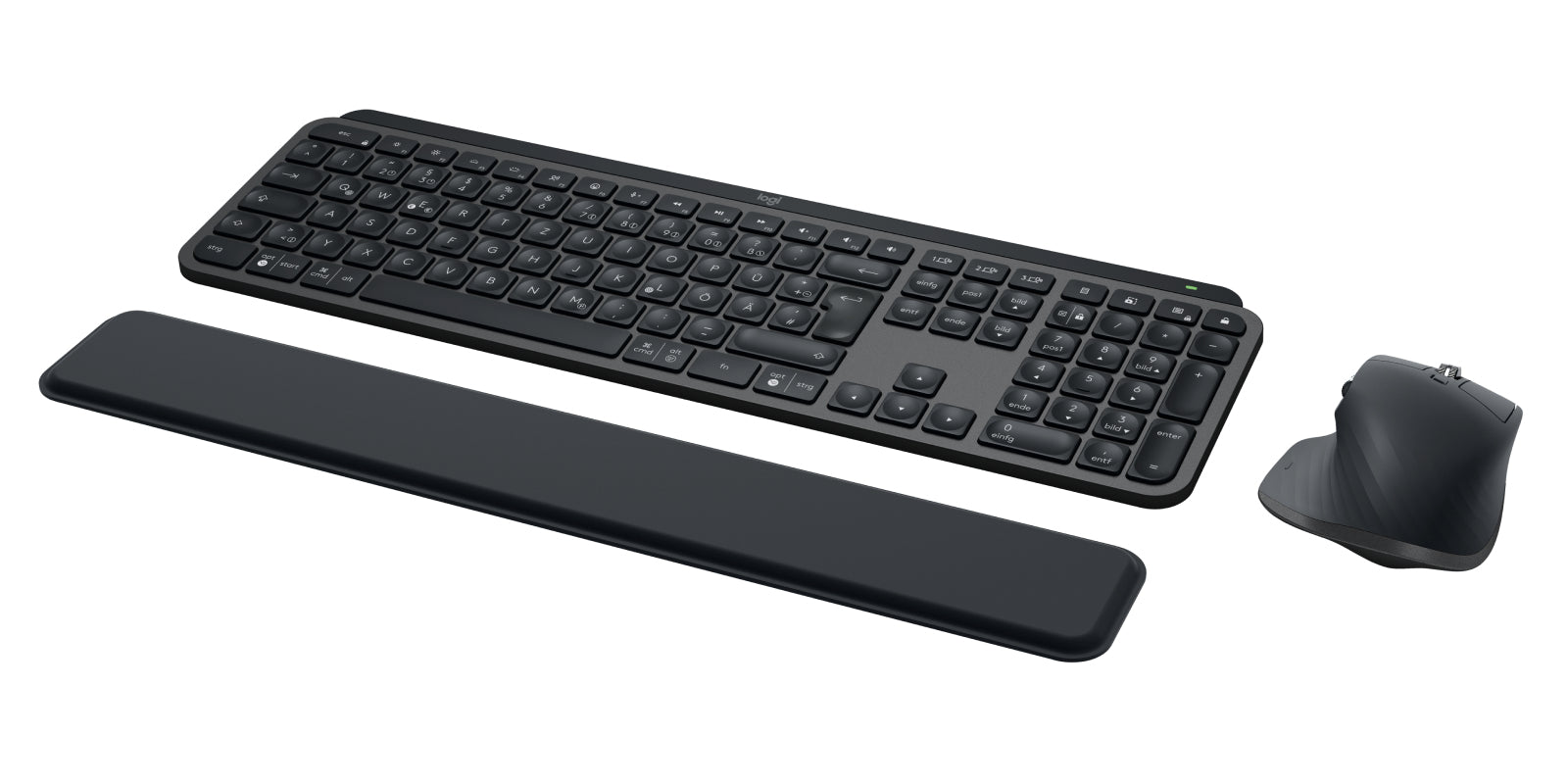 Logitech MX Keys Combo – Tastatur- und Maus-Set – Scherenmechanik, Bluetooth & 2,4 GHz (Logi Bolt) – QWERTZ (DE)