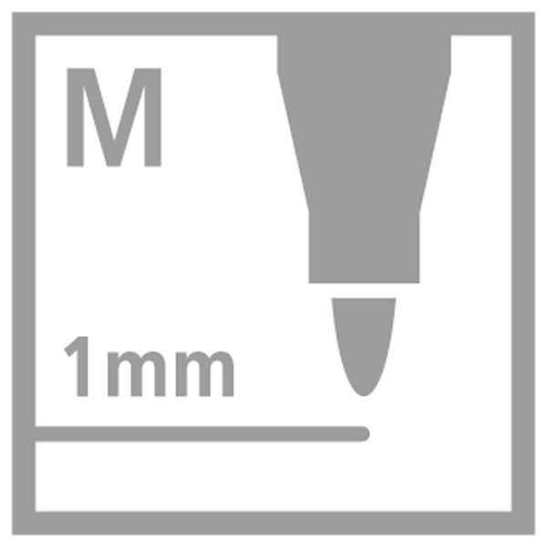 STABILO Filzstifte Cappi Arty, Strichbreite 1 mm, auswaschbar, 18 Farben