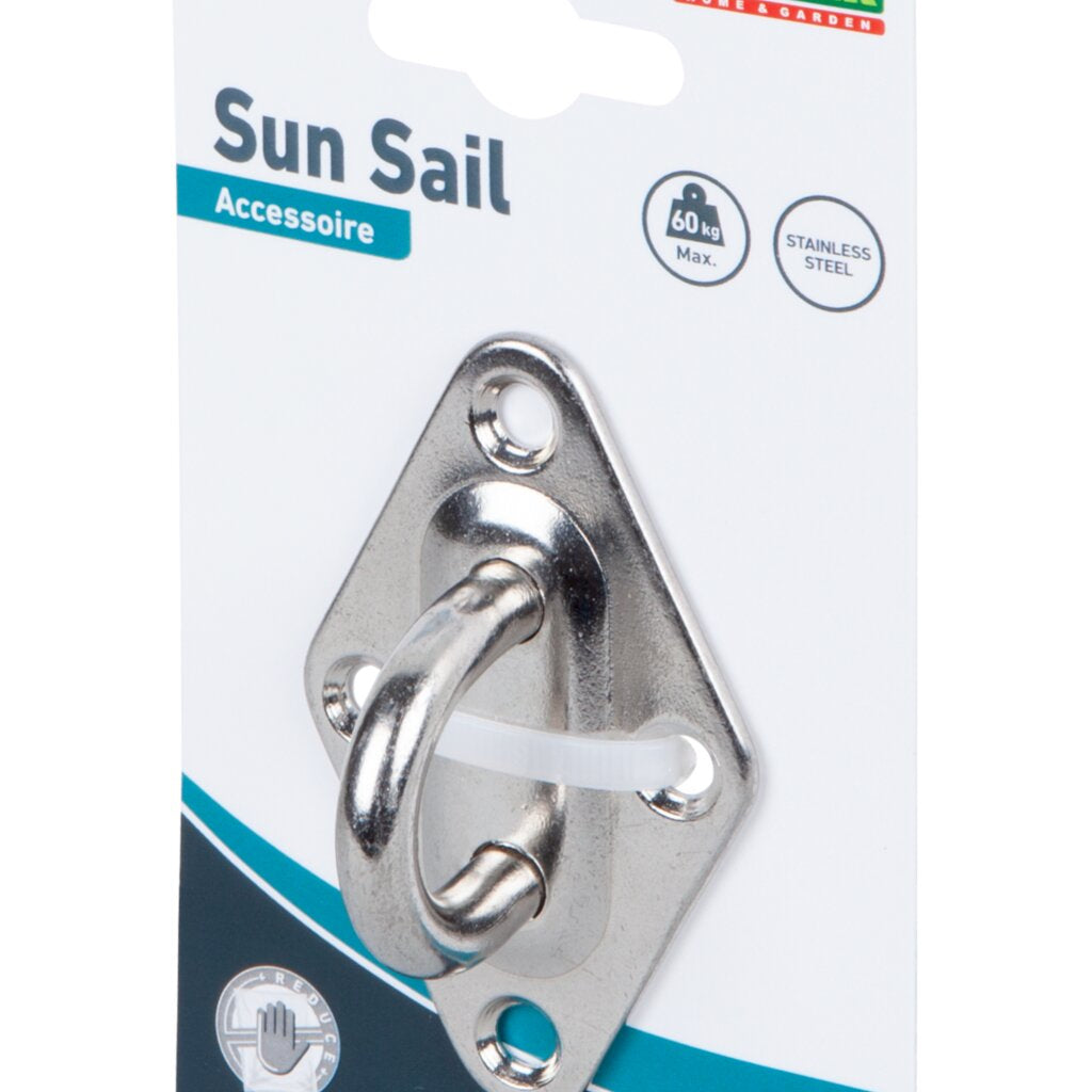 Windhager Halte-Öse (Zeltanker) – 27 × 79 × 49 mm, Edelstahl, Silber