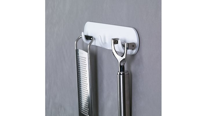 TESA Wandgarderobe 3 Haken – Silber – 200,2 × 41,3 × 18,6 mm