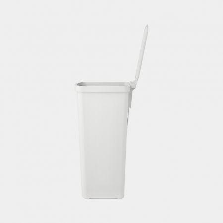 Brabantia StepUp Papierkorb – 40 l – Kunststoff, Hellgrau – B × H × T 352 × 666 × 280 mm