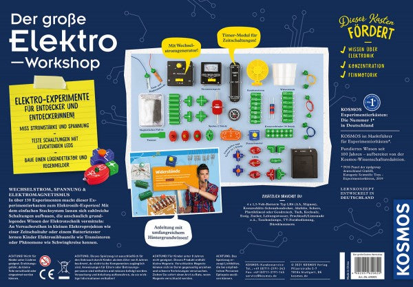 Kosmos Elektronischer Bausatz – Der grosse Elektro-Workshop, Batteriebetrieben, ab 10 Jahren