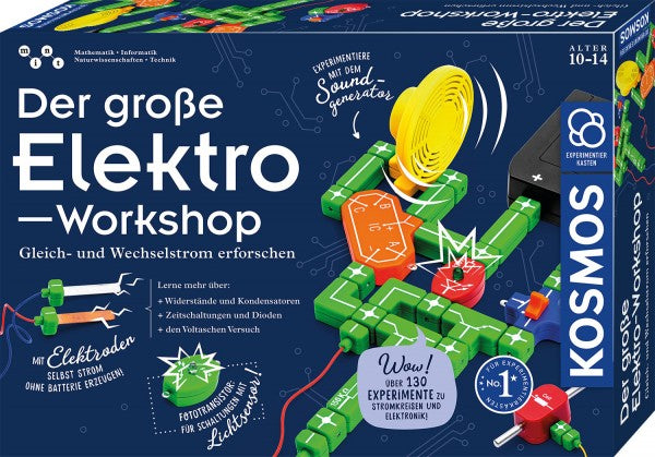 Kosmos Elektronischer Bausatz – Der grosse Elektro-Workshop, Batteriebetrieben, ab 10 Jahren