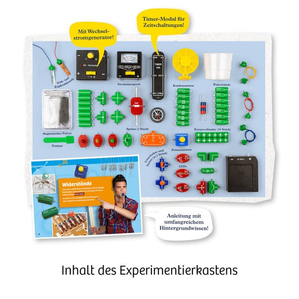 Kosmos Elektronischer Bausatz – Der grosse Elektro-Workshop, Batteriebetrieben, ab 10 Jahren