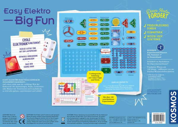 Kosmos Experimentier-Bausatz – Easy Elektro BIG FUN, mit FM-Radio- und Sound-Modul, ab 8 Jahren