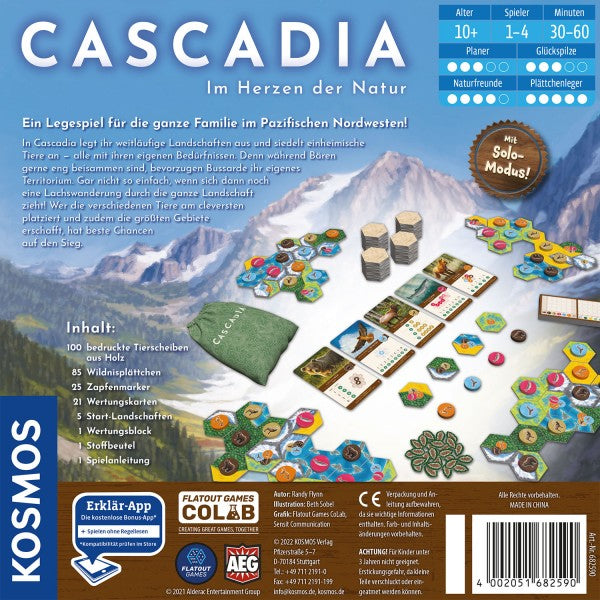 Kosmos Cascadia – Kartenspiel, 1–4 Spieler, ab 10 Jahren, 30 Min., DE