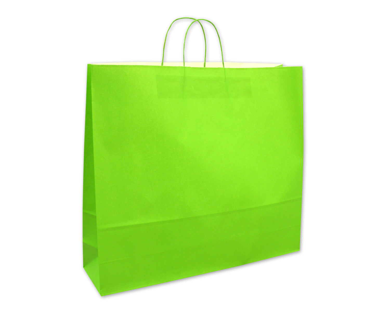 Elco Tragetasche – Kraftpapier, 450 × 150 × 490 mm – Grün – 25 Stück