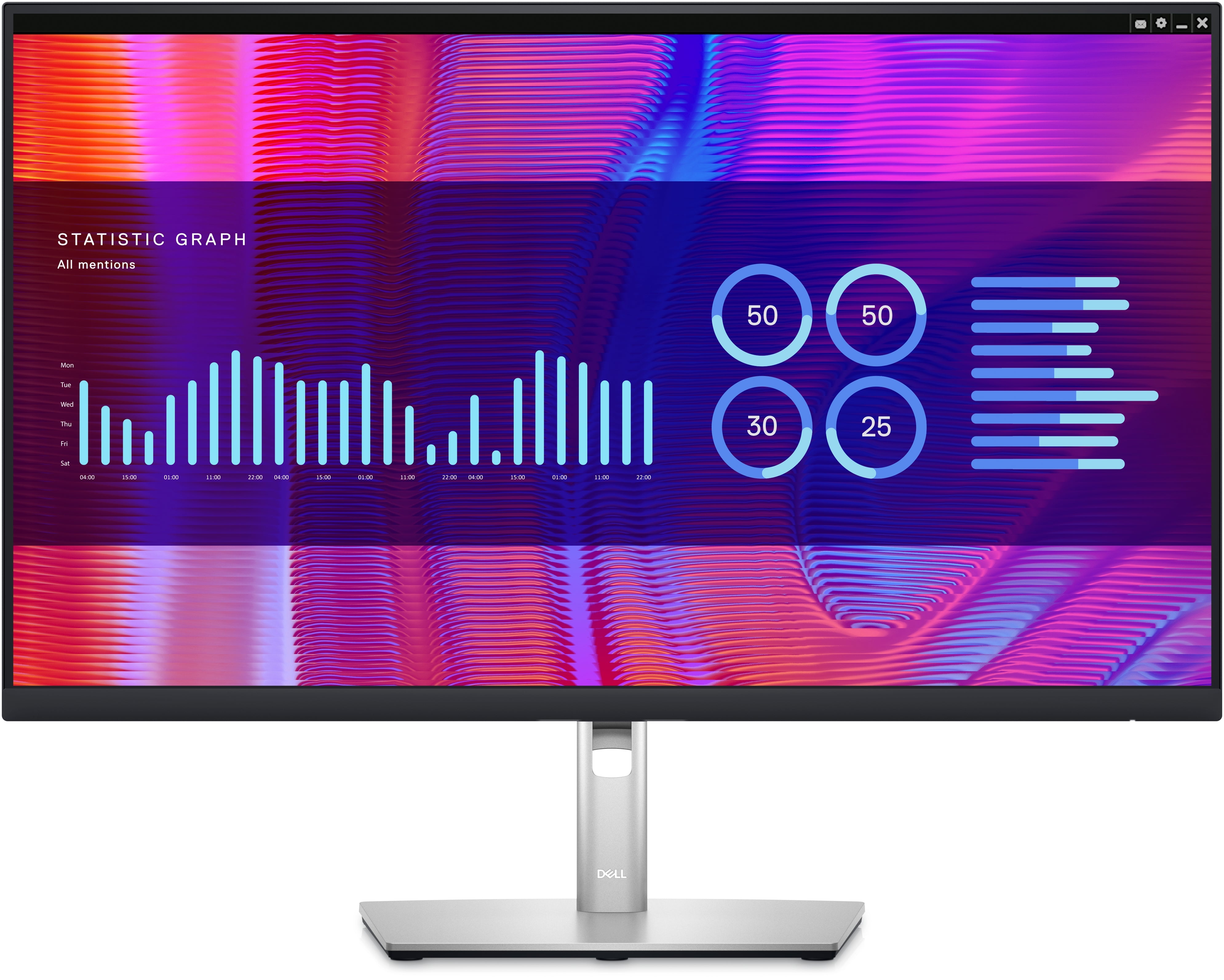 DELL P2723DE – Monitor, 27", IPS, 60 Hz, 350 cd/m², USB-C, 5× USB-A, VESA 100 × 100, Schwarz