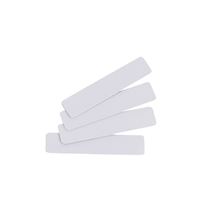 Colop E-Mark – Stickerpapier/-folie (Bögen) 80 × 18 mm – Kunststoff, weiss – permanent haftend – 50 Stk. – mit
