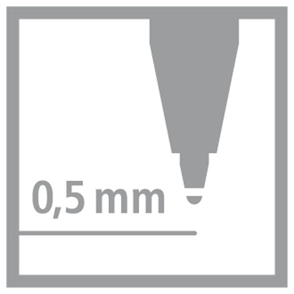 STABILO EASYoriginal Start Pastell – Tintenroller, mit Kappe, 0,5 mm, Blau, für Linkshänder, 1er Blister